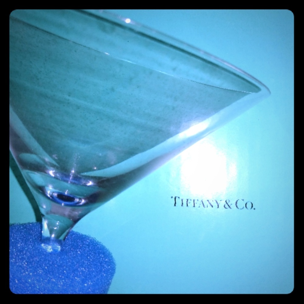 LAST CHANCE!Set of 4 Tiffany & co. Martini glasses